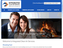 Tablet Screenshot of integratedcleanair.com